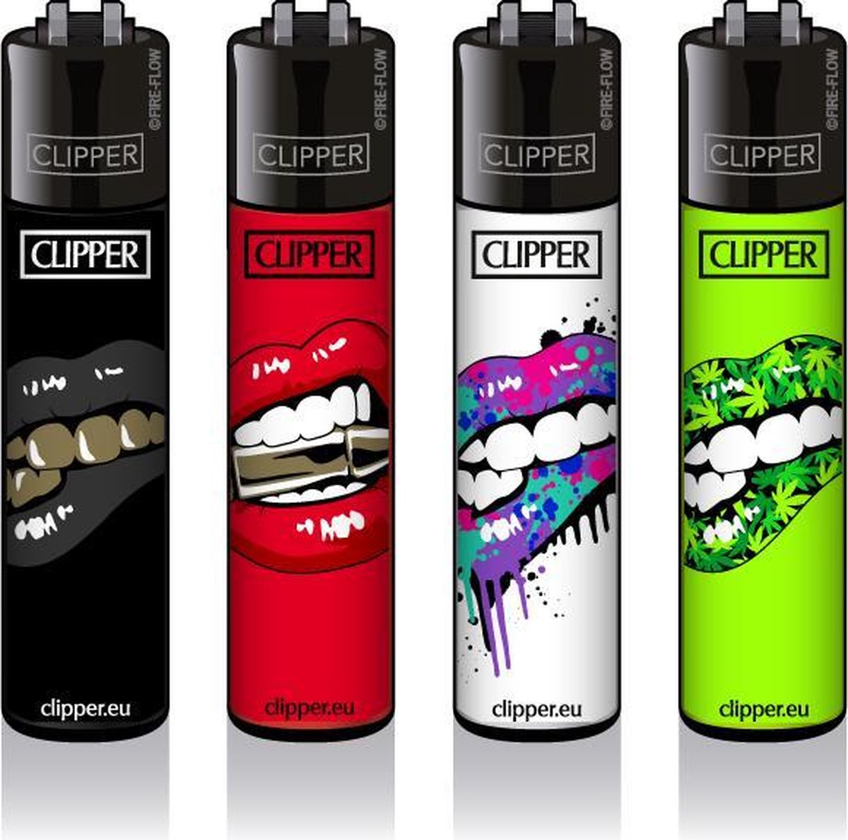 Classic Clipper Aansteker - Lips (4 stuks)