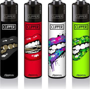 Classic Clipper Aansteker - Lips (4 stuks)
