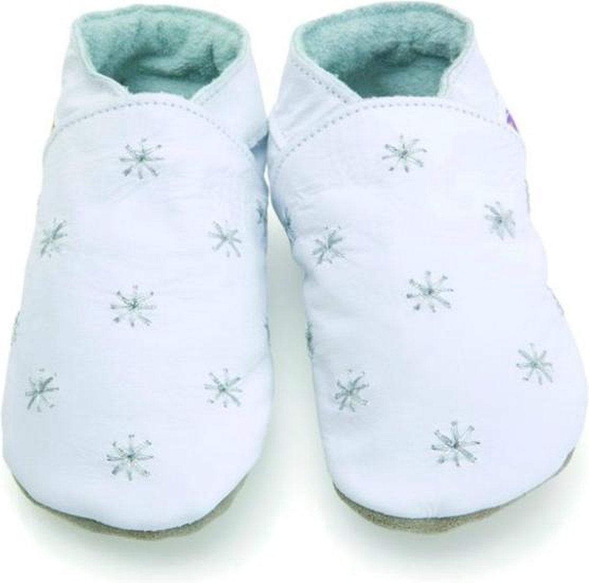 Starchild babyslofjes starry night in white Maat: S (11 cm)