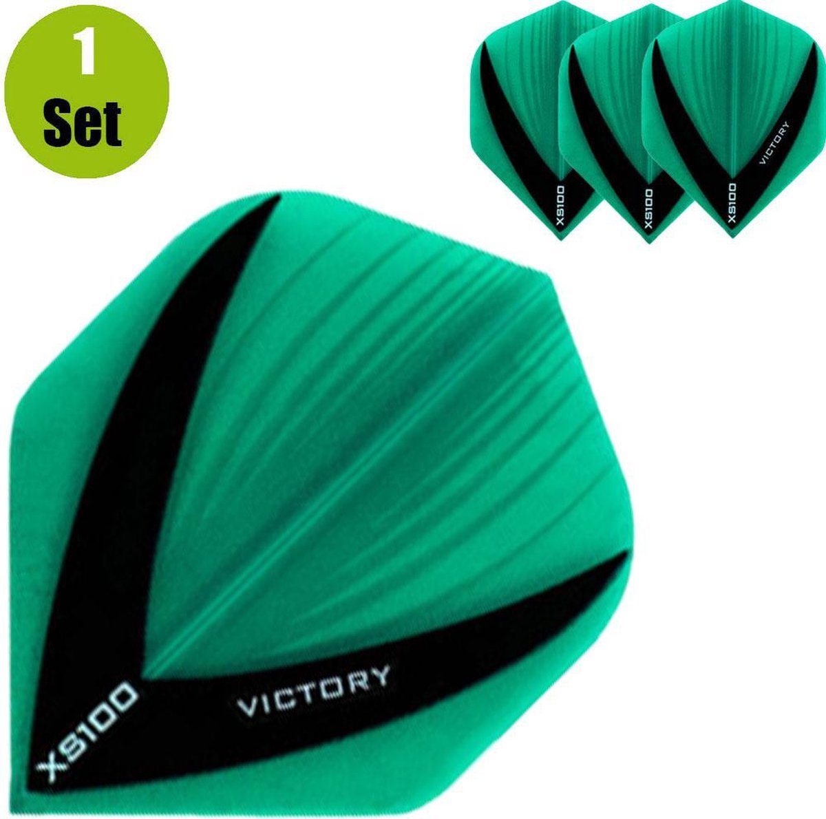 Victory Vista Dart Flights - Jade- ()