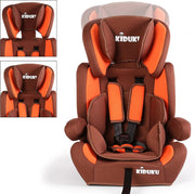 Kiduku Autostoeltje - Kinderstoel - Bruin/Oranje
