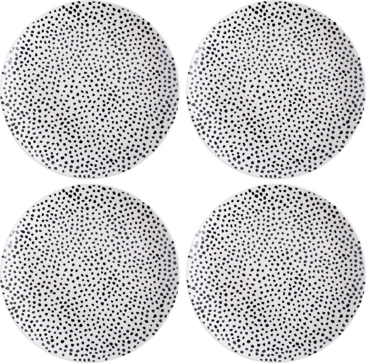 Bord Dots Ø 20cm - FIKA - set 4 stuks