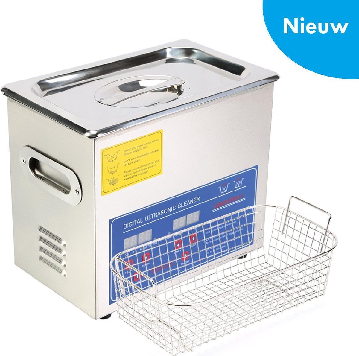 Ultrasoon reiniger 6 Liter | 6L| Ultrasone Reinigingsmachine | Ultrasoonbad | Reinigingsbad | Reinigingsbak | Ultrasoonbak | Ultrasonic Cleaner | Sieraden bak - pedicure - bril -brillen)
