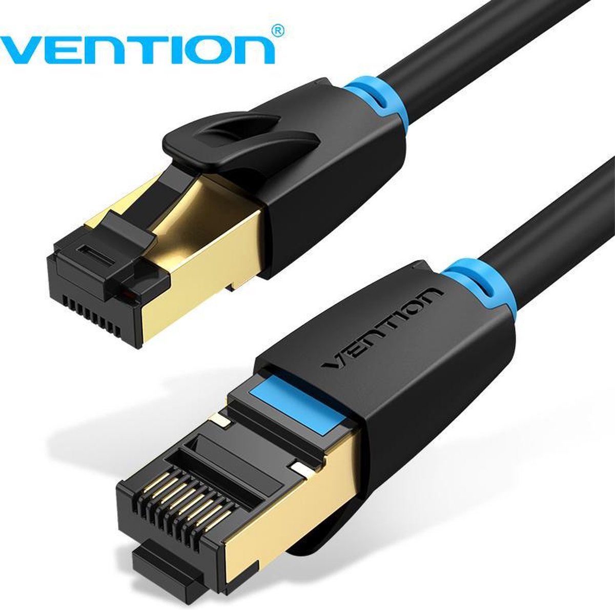Vention Internet LAN kabel CAT 8 - SSTP Netwerkkabel - 40 GB/s & 2000 MHz - 0.5 meter