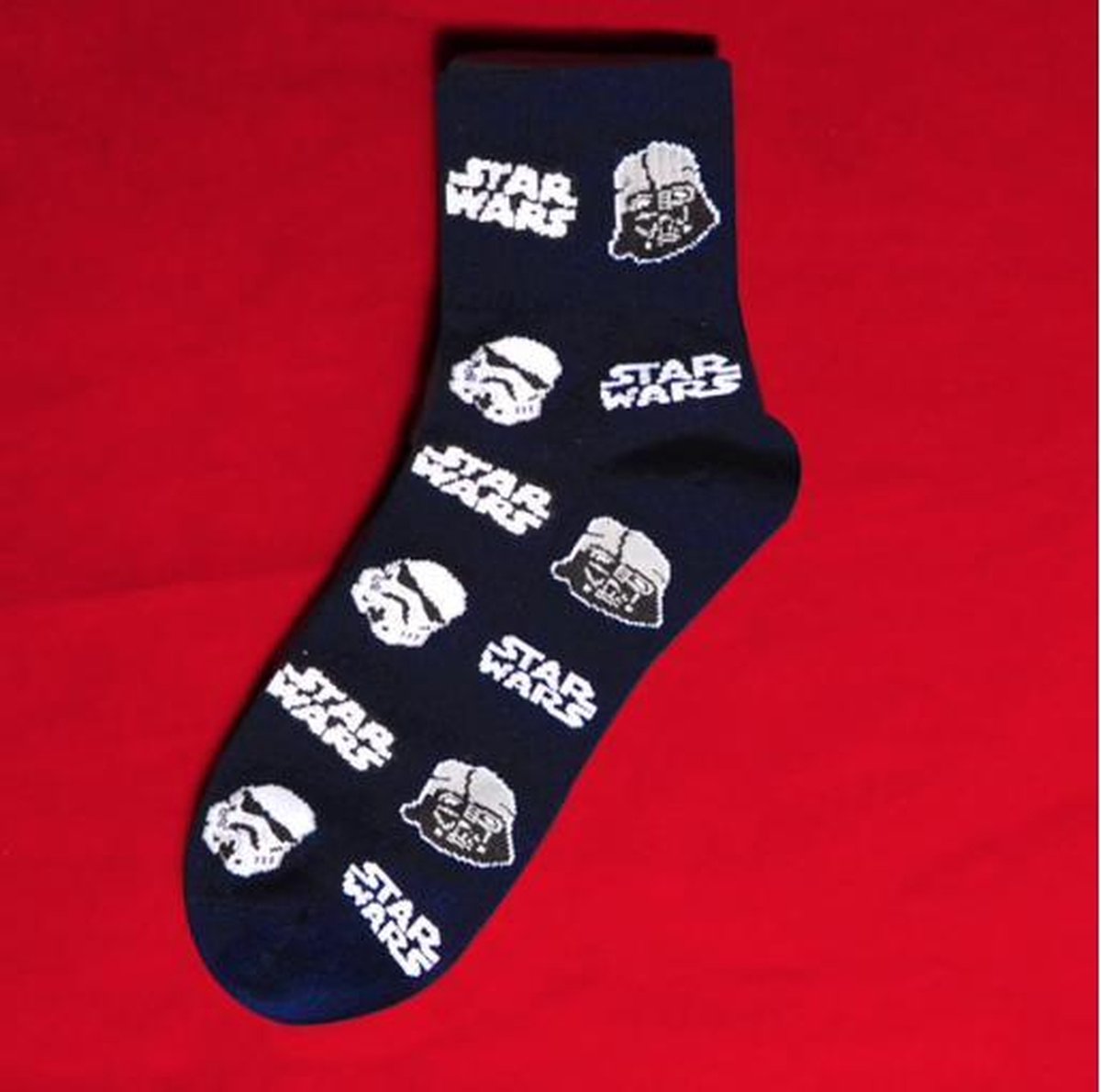 Fun Sokken Star Wars enkelsok Darth Vader en Storm Troopers zwart (30190)