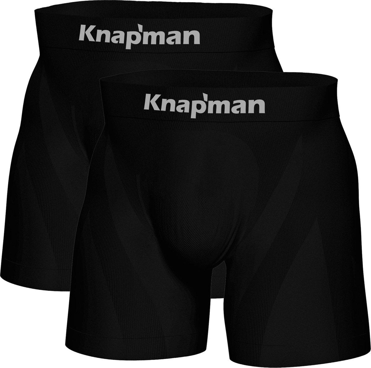 Knapman Ultimate Comfort Boxershorts Twopack | Zwart | Maat XXL
