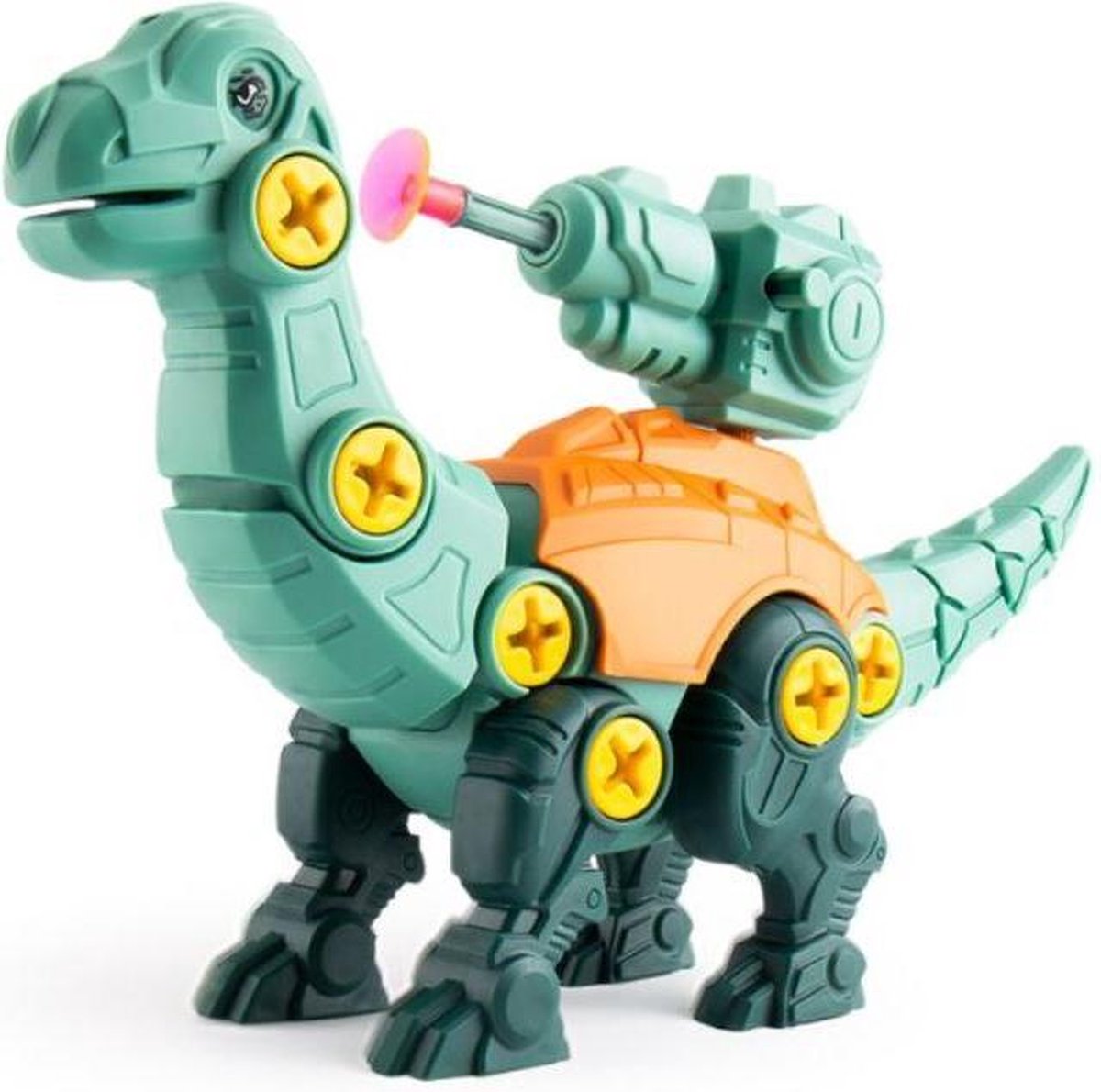 Montage Dinosaurus met pistool