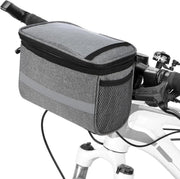 BukkitBow - Fiets Koeltas - Fietstas Met Smartphone En Kaart Vak - Grijs