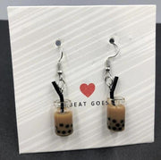 Bubble tea Boba Schattige Asian Japanese Korean Asianfood Oorbellen | Grappig Trendy Leuk | Budget Valentijnscadeau voor haar | Verjaardag vriendin