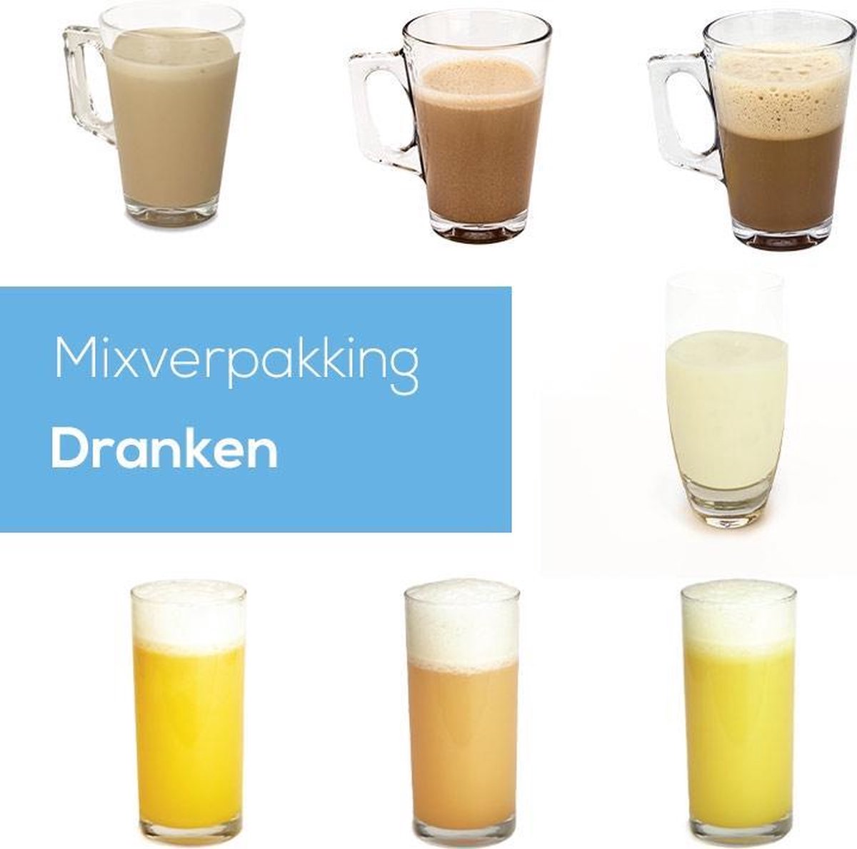 Protiplan | Dranken Mixverpakking | 7 x ±25 gram  | Snel afvallen zonder hongergevoel!