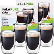 4x Alapure koffie thermo glazen 17.5cl