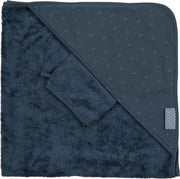 Pericles Badcapeset 80 Cm Katoen/bamboe Donkerblauw