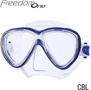Freedom One Mask transparant siliconen Helder blauw frame