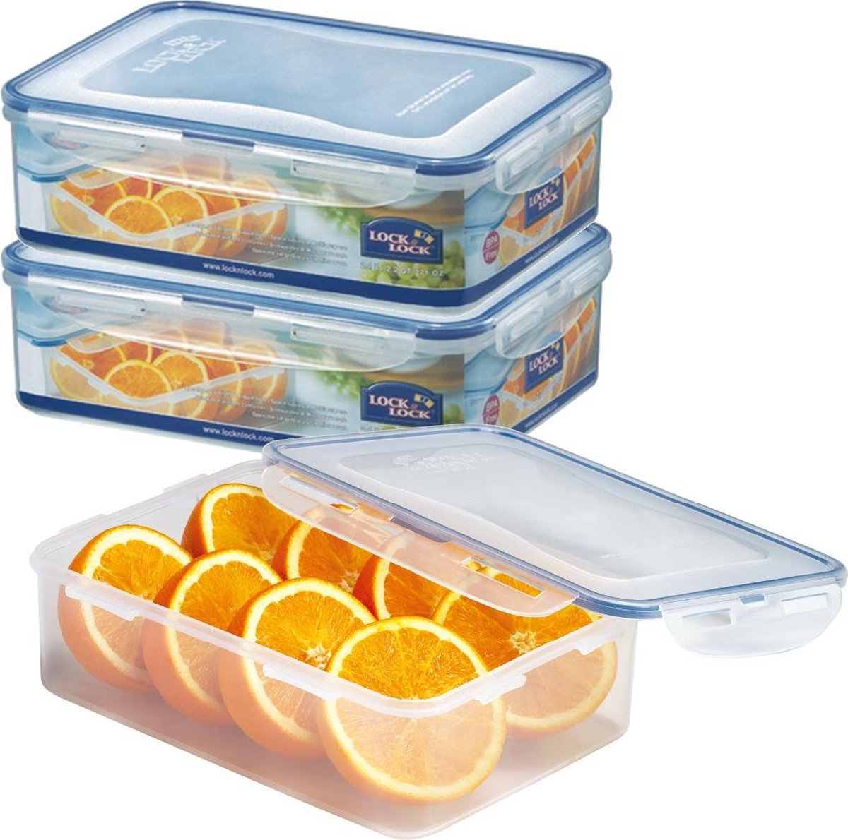 Lock&Lock Vershoudbakjes | Bewaardozen voedsel - Set van 3 Stuks - 2