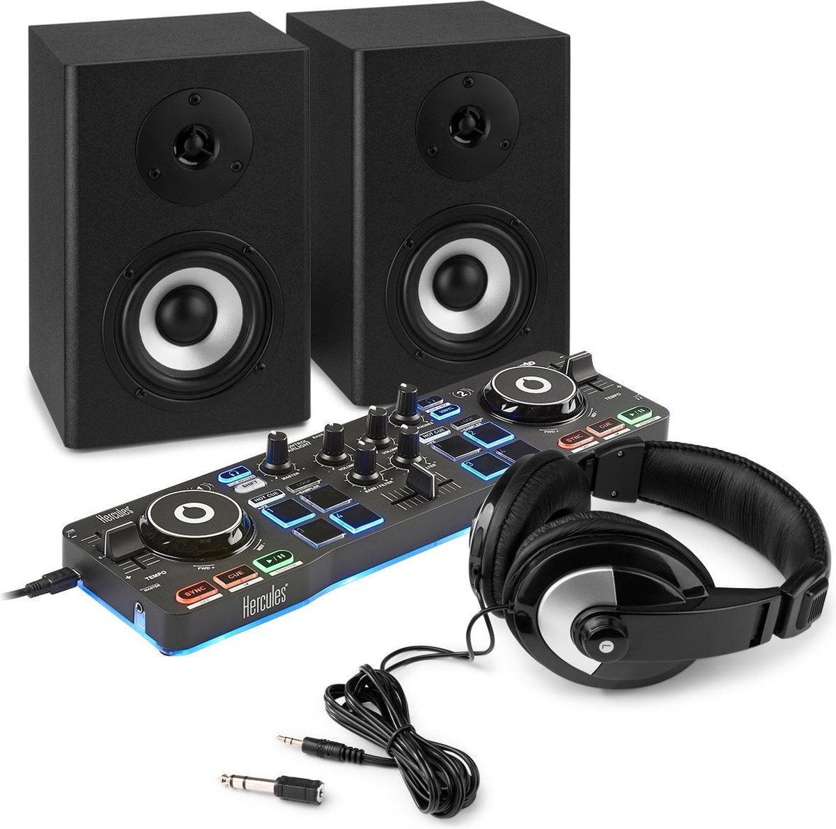 DJ set - Hercules DJControl Starlight beginnerskit - Alles voor de beginnende DJ! - Incl. DJ controller