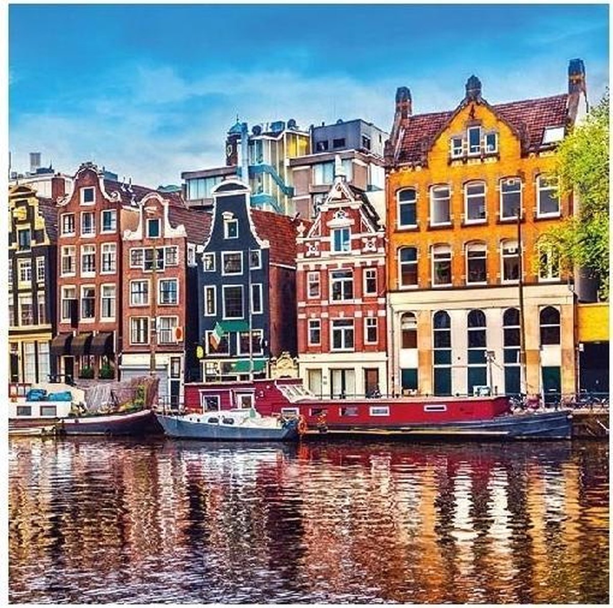 20 stuks Amsterdam Holland thema servetten 33 x 33 cm - Papieren servetten 3-laags - feest artikelen - feest decoraties
