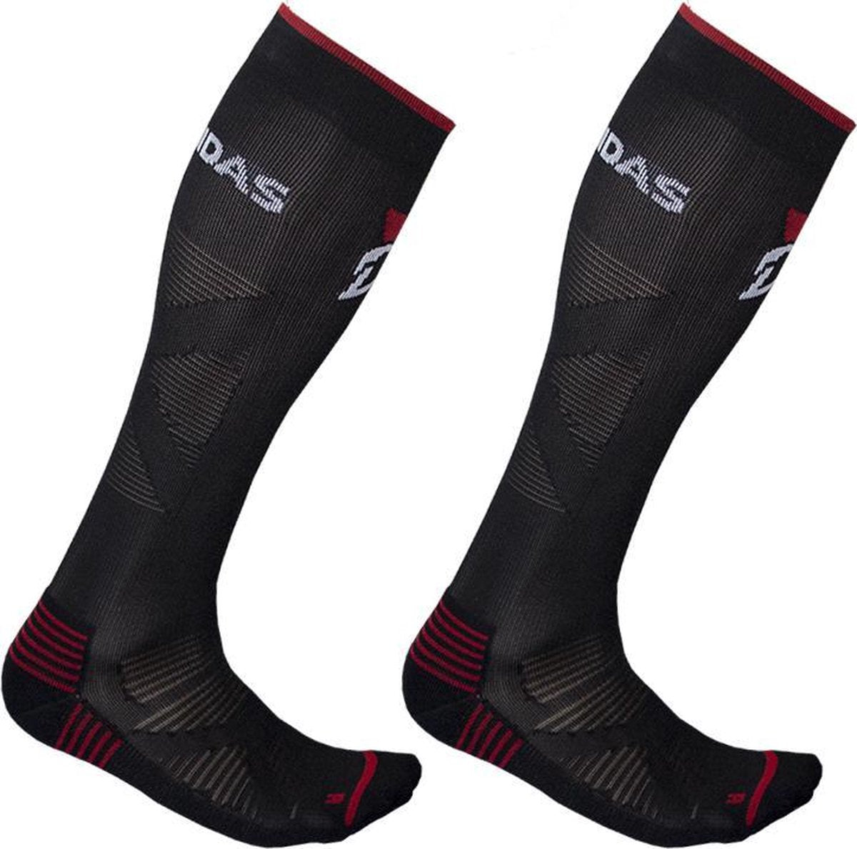 Gladiator Sports Sportcompressiekousen Zwart of Wit (Per paar)