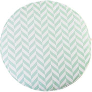 Speelmat / Speelkleed Kinderkamer Harringbone Mintgroen - Vloerkleed 100 cm doorsnede