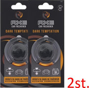 2x Axe auto luchtverfrisser - luchtverfrisser - axe - 2 stuks - Geur dark temptation - Auto luchtverfrisser - | Zorgt voor een frisse geur in iedere auto | Auto verfrisser - Trendy design - Auto Luchtje - Geurverfrisser.