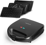 Aigostar Rubik 30JVU - Tosti-ijzer - Contactgrill - Wafelijzers - 3 in 1