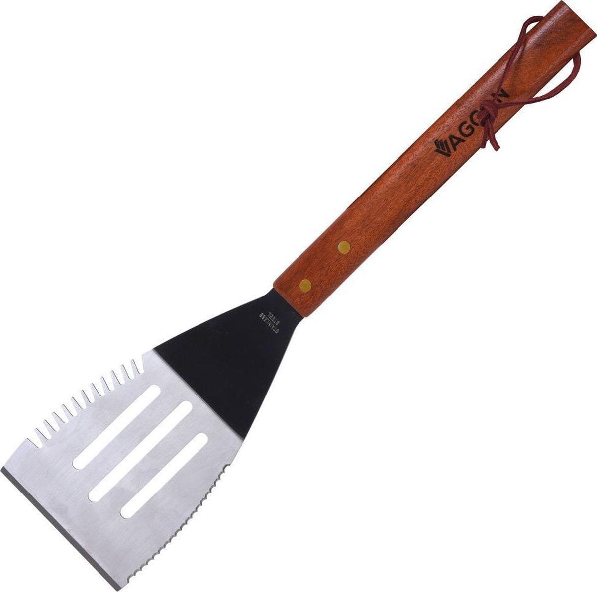 Vaggan Barbecuespatel Met Houten Handvat Zilver/bruin 41 Cm