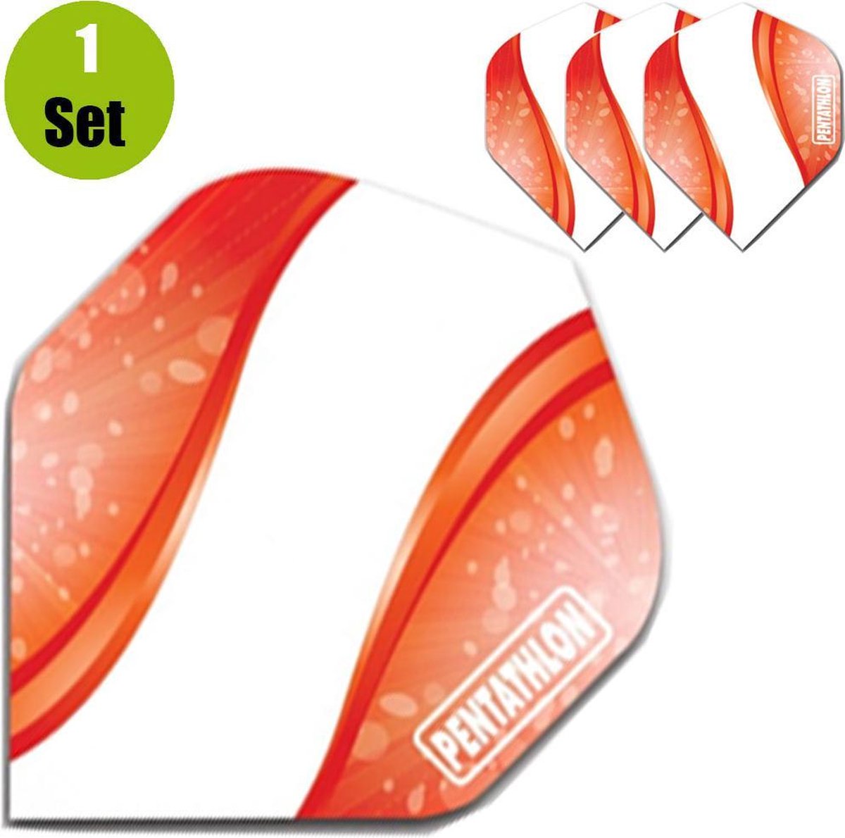 Pentathlon Vizion Spiro Dartflights - Rood- ()
