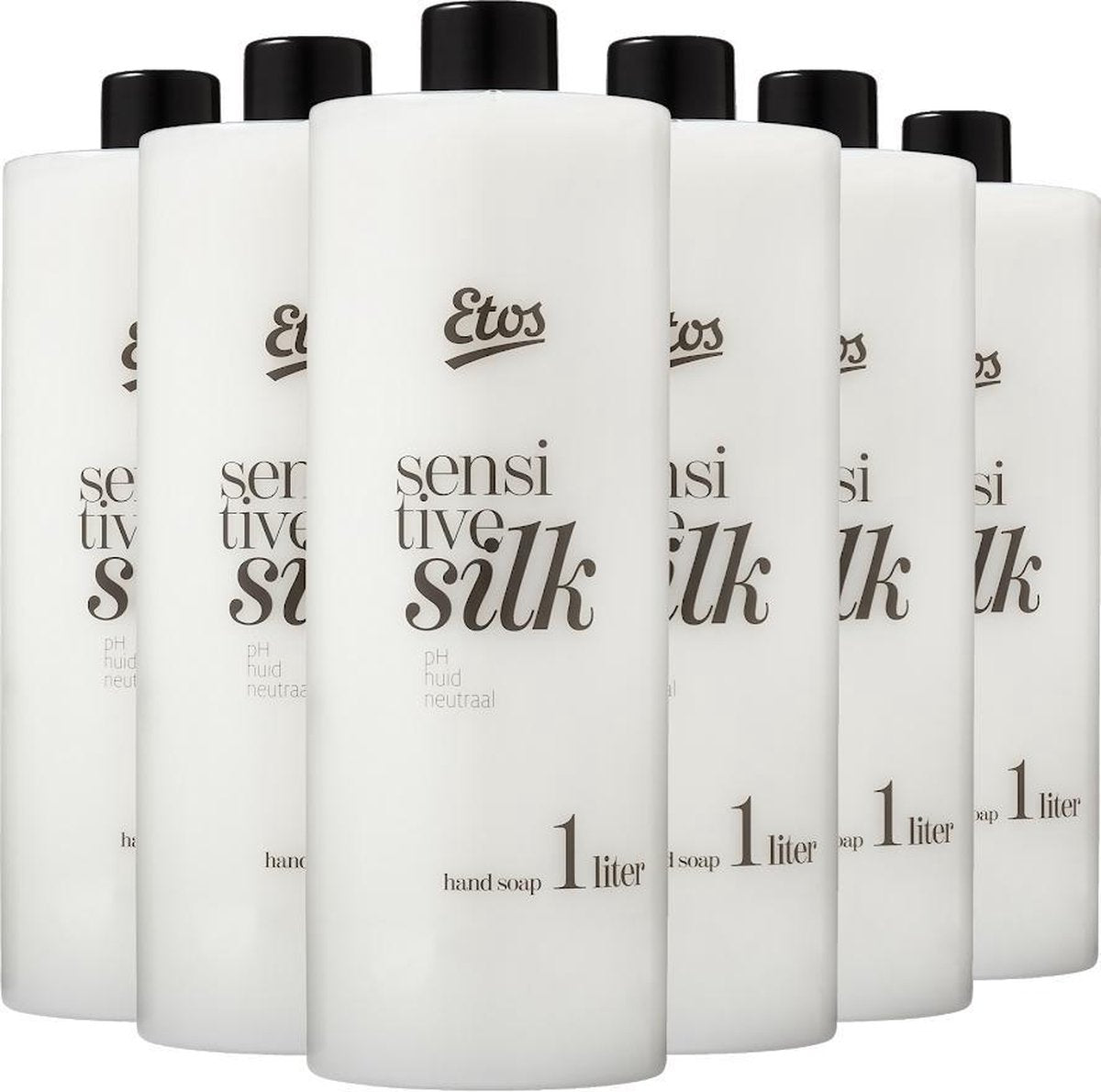 Etos - 1 liter Handzeep - Sensitive Silk - Navulling- 6 x 1L