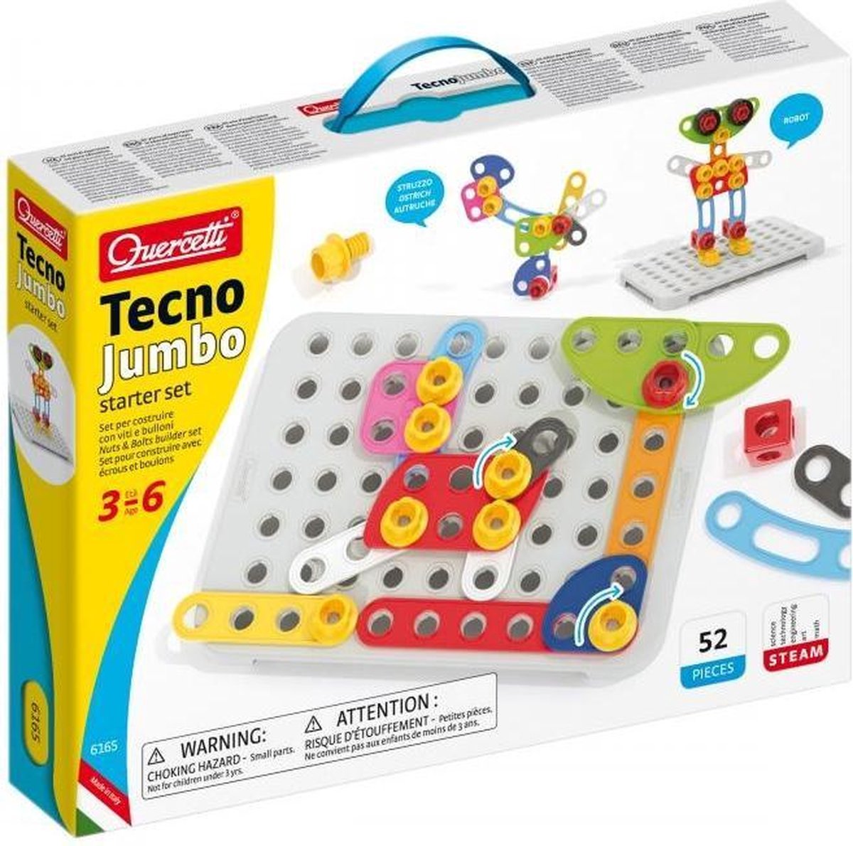 Quercetti Tecno Jumbo Starter Bouwpakket Junior 52-delig