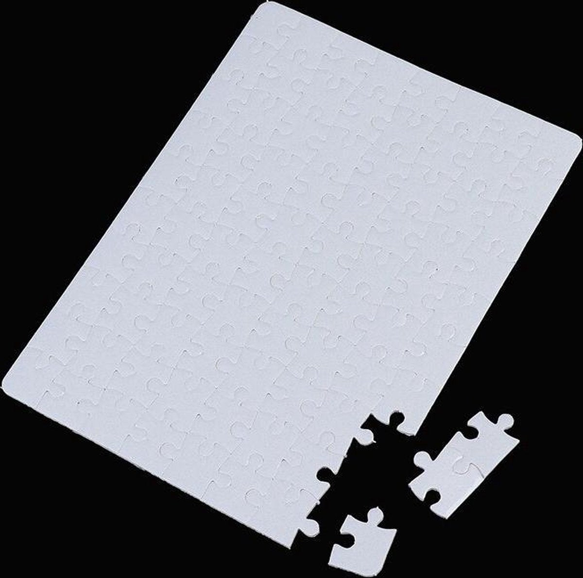 Blanco puzzel - Blanco puzzel 80 stukjes - Witte puzzel - Lege puzzel - Puzzel wit - Diy puzzel