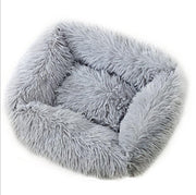 Dogs&Co  Luxe Benchkussen - Hondenmand - Fluffy Hondenmand - Heerlijk zacht - 70x60cm Grijs