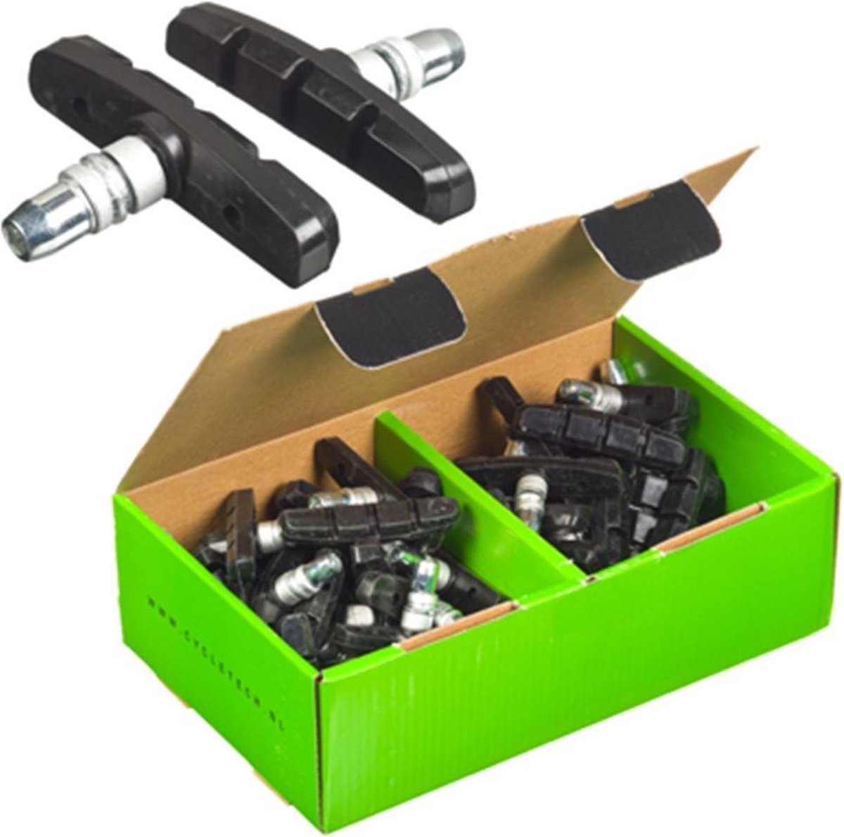 Alhonga Remblokken V-brake 70 X 15 Mm Zwart 50 Stuks