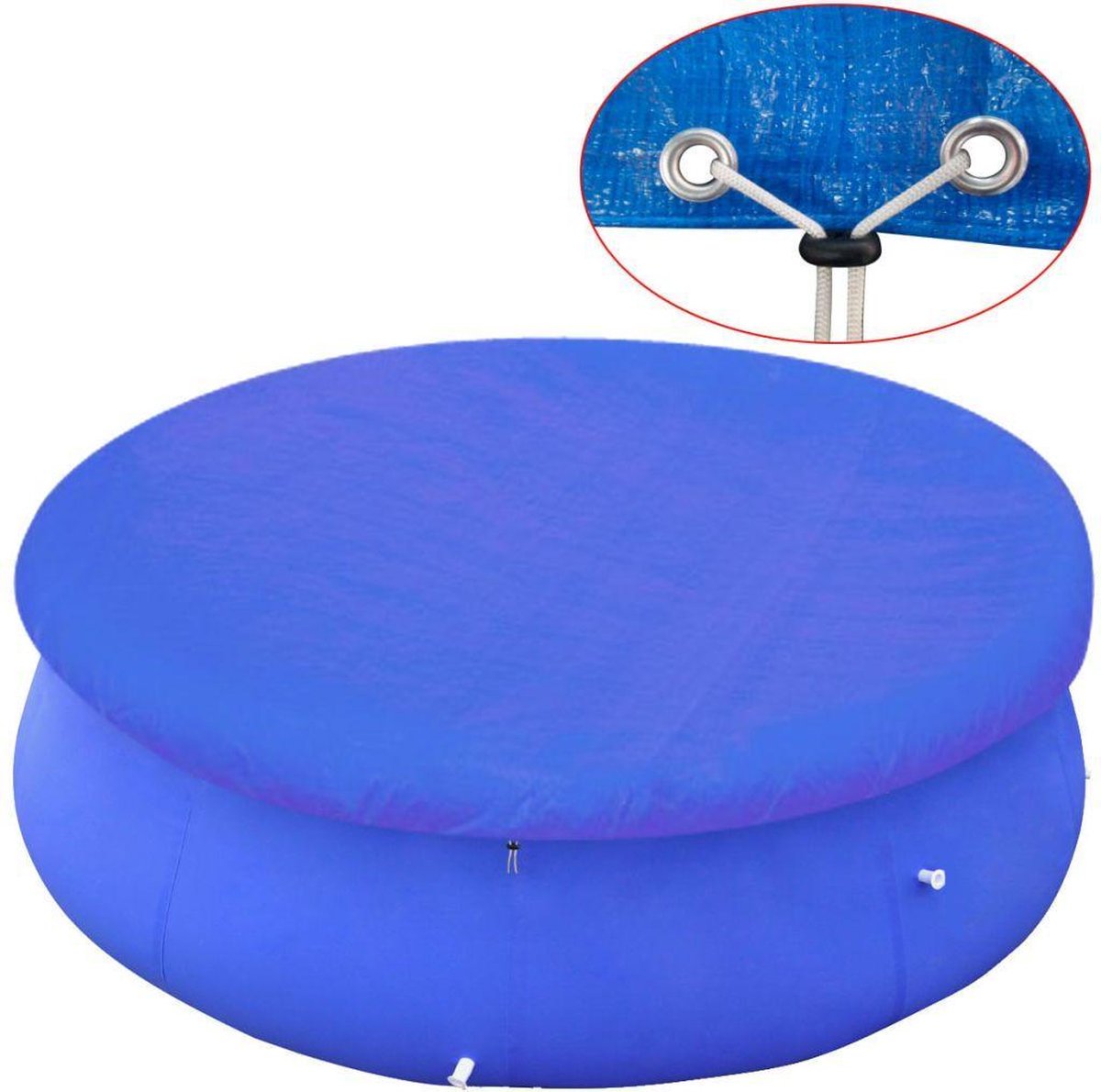 Zwembadafdekking PE rond 450-457 cm cm 90 g/m²