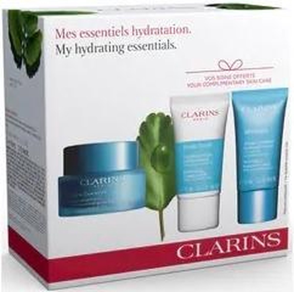 Clarins My Hydrating Essentials Giftset - Hydra-Essentiel Crème Normale/Droge Huid 50 ml + Fresh Scrub 15 ml + SOS Hydra Mask 15 ml - huidverzorging cadeauset