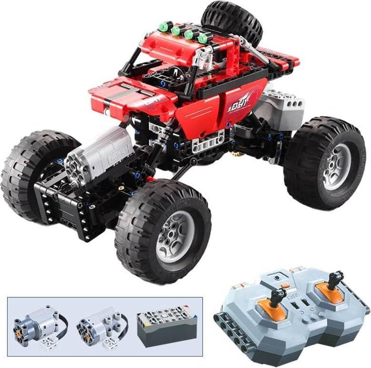 Cadabricks bouwpakket - bestuurbare off-road auto - Technische bouwset