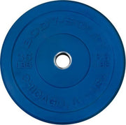 Chicago Extreme Gekleurde Olympische Bumper Plates OBPXCK - 20 kg Blauw - Zwart