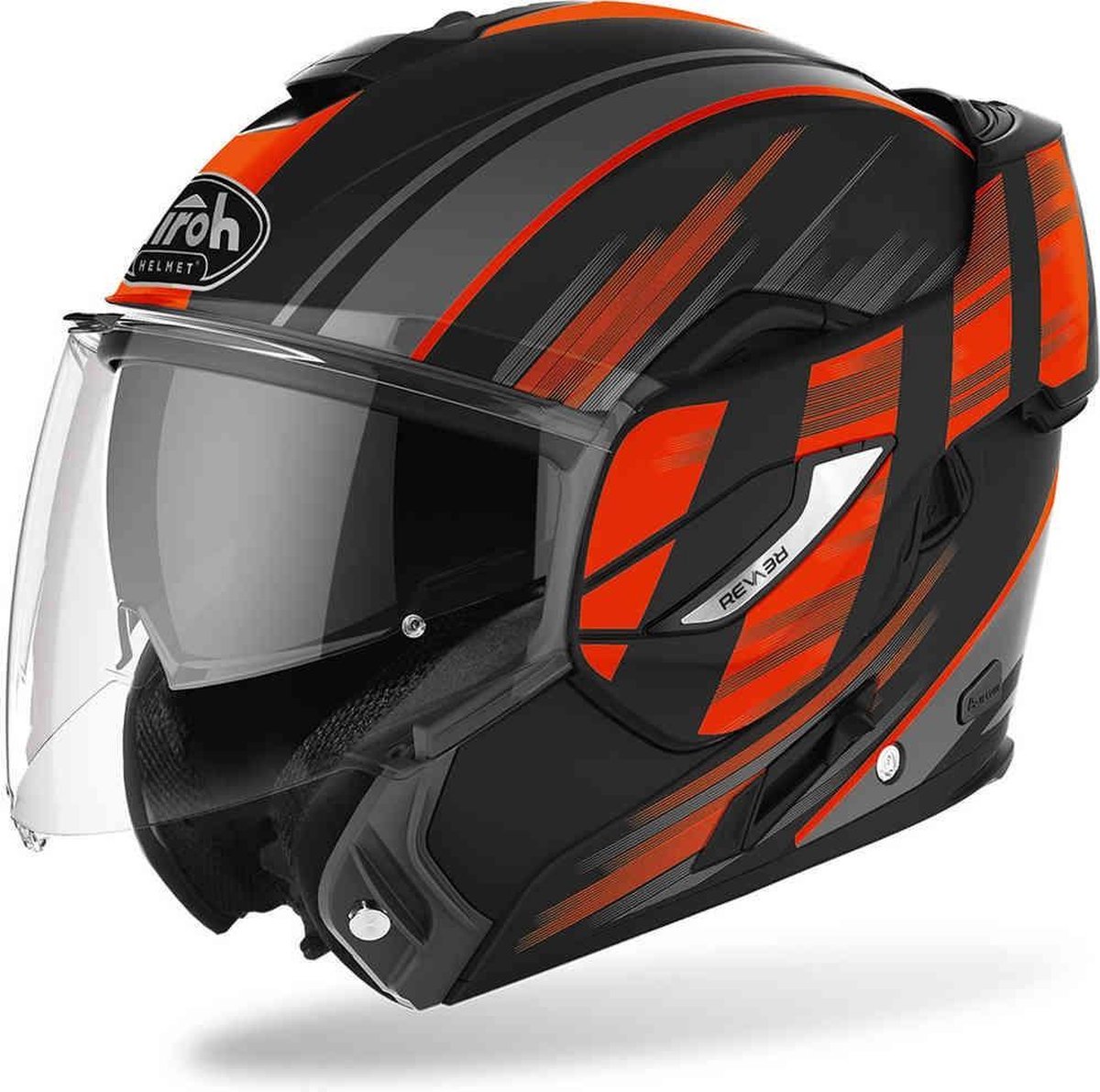 Airoh Rev 19 Ikon Orange Matt Modular Helmet  XL