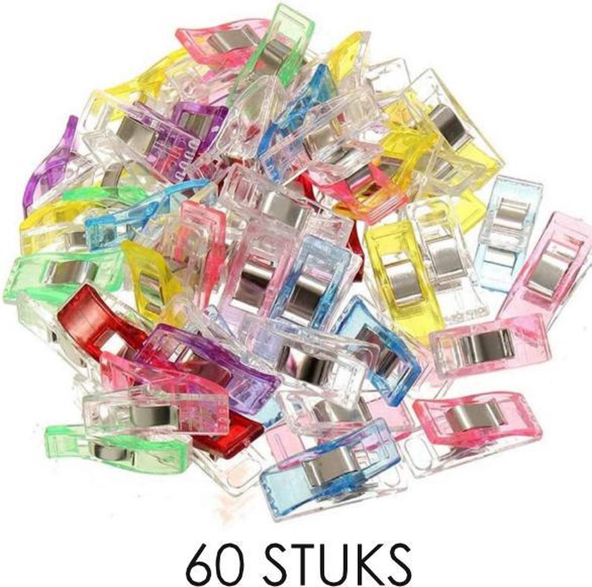 Clips naaien – 60 stuks – Naaien accessoires volwassenen – Naai accesoires - Wonderclips - Hobby en creatief volwassenen - Kado vrouwen - Vrouwen cadeautjes