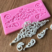 WiseGoods Professionele Siliconen Suikervorm - Taart Bakken - Fondant Vorm - Taart Versiering - Cupcakes Decoratie - Roze