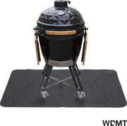 Barbecue vloermat van WDMT™ | 122 x 76 cm | Ideale mat voor onder de barbecue | Beschermt je terrastegels of gazon tegen hete kolen en vetvlekken | Grijs