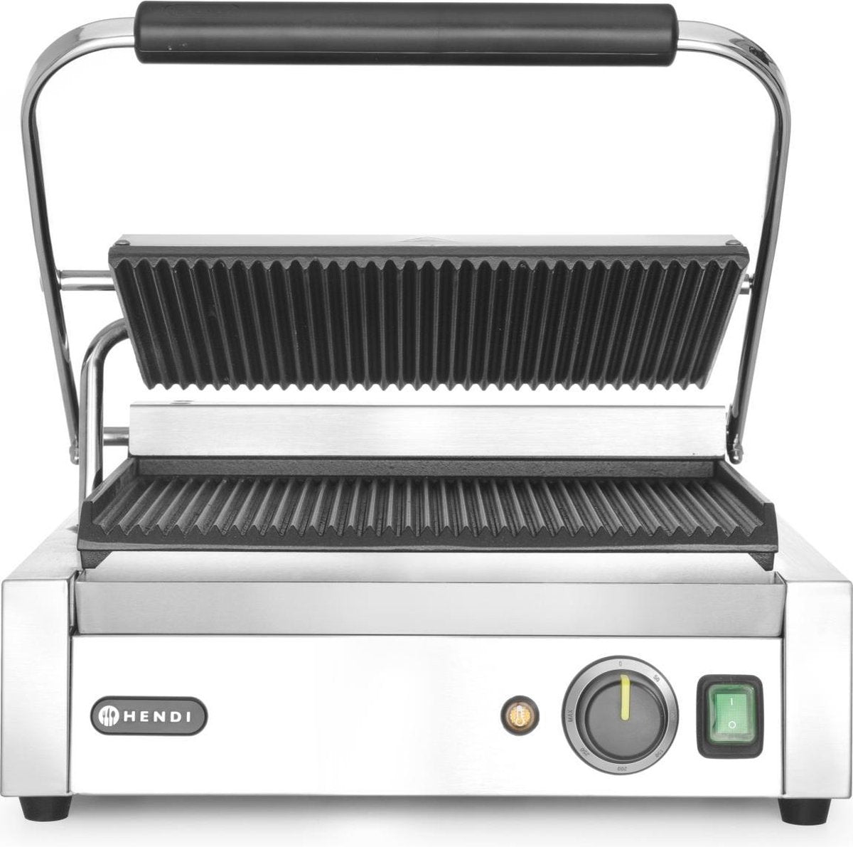 Hendi - Contactgrill - Gegroefd