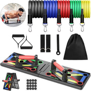 Professioneel 21 in 1 Push up Bord - Inclusief Weerstandsbandenset - Push up Bars - Push up Grips - Opdruksteun - Pull up Bar - Thuis Sporten - Opdruksteun - Fitness Elastiek -