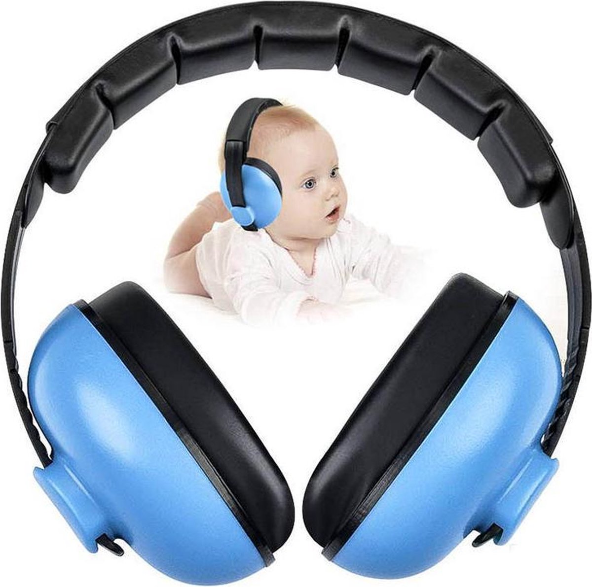 Baby Gehoorbescherming - Oorkap voor Baby en Kleuter (0-3 jaar) - Met Zachte Oorkussens - Blauw