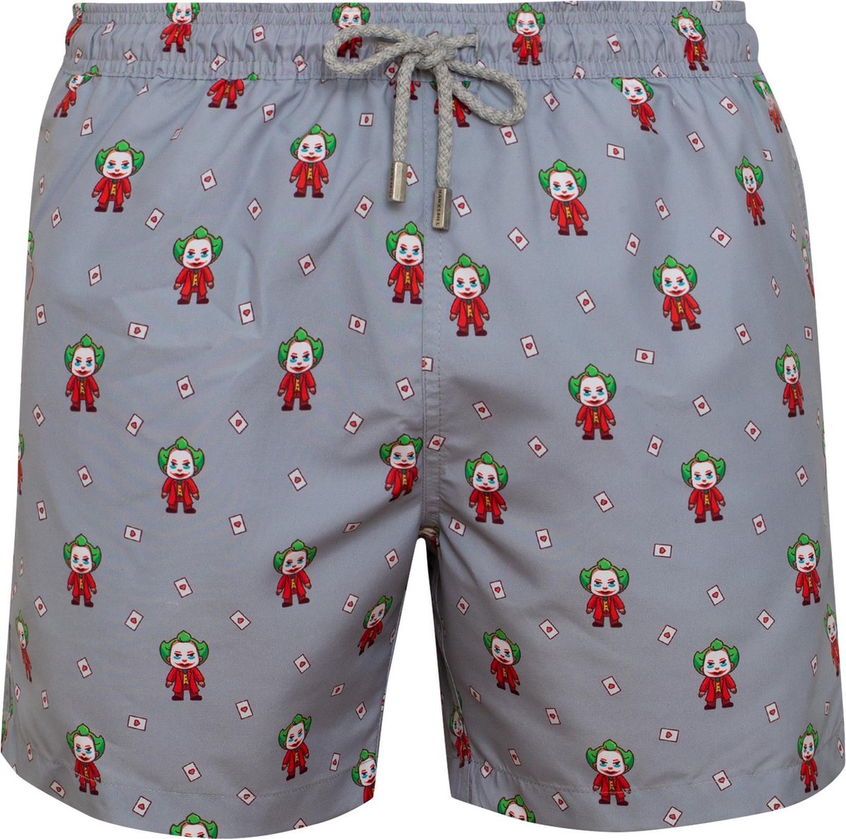 JOKER Sneldrogende Zwembroek Heren met Mesh Binnenbroek en Drie Zakken - Zachte en Comfortabele Zwemshort Heren / Zwembroeken Heren - Waterafstotende Zwembroek Mannen / Herenmode van Premium Stof - Grijs - XL (EU 46)