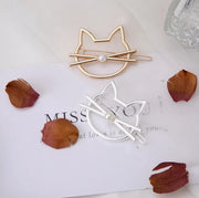 Haarspeldjes set van 2 | snorhaar | zilver/goud | DM-products