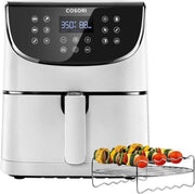 Cosori Premium 5.8-Quart Air Fryer with Skewer Rack Set Whit