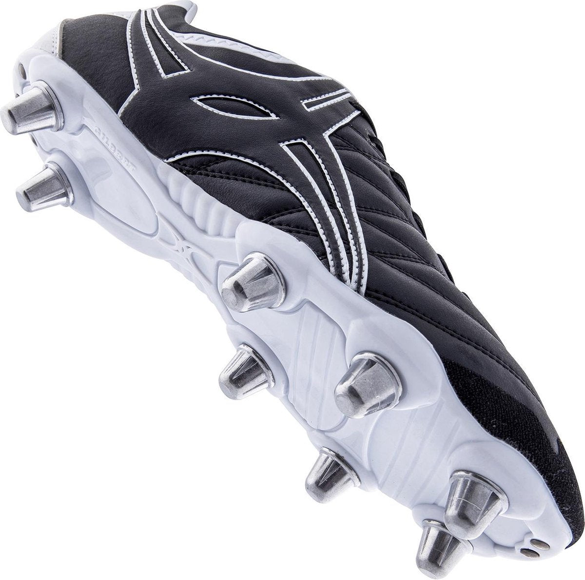 Gilbert rugbyschoenen S/St X9 Lo8S Bk/Wht maat 42 1/2