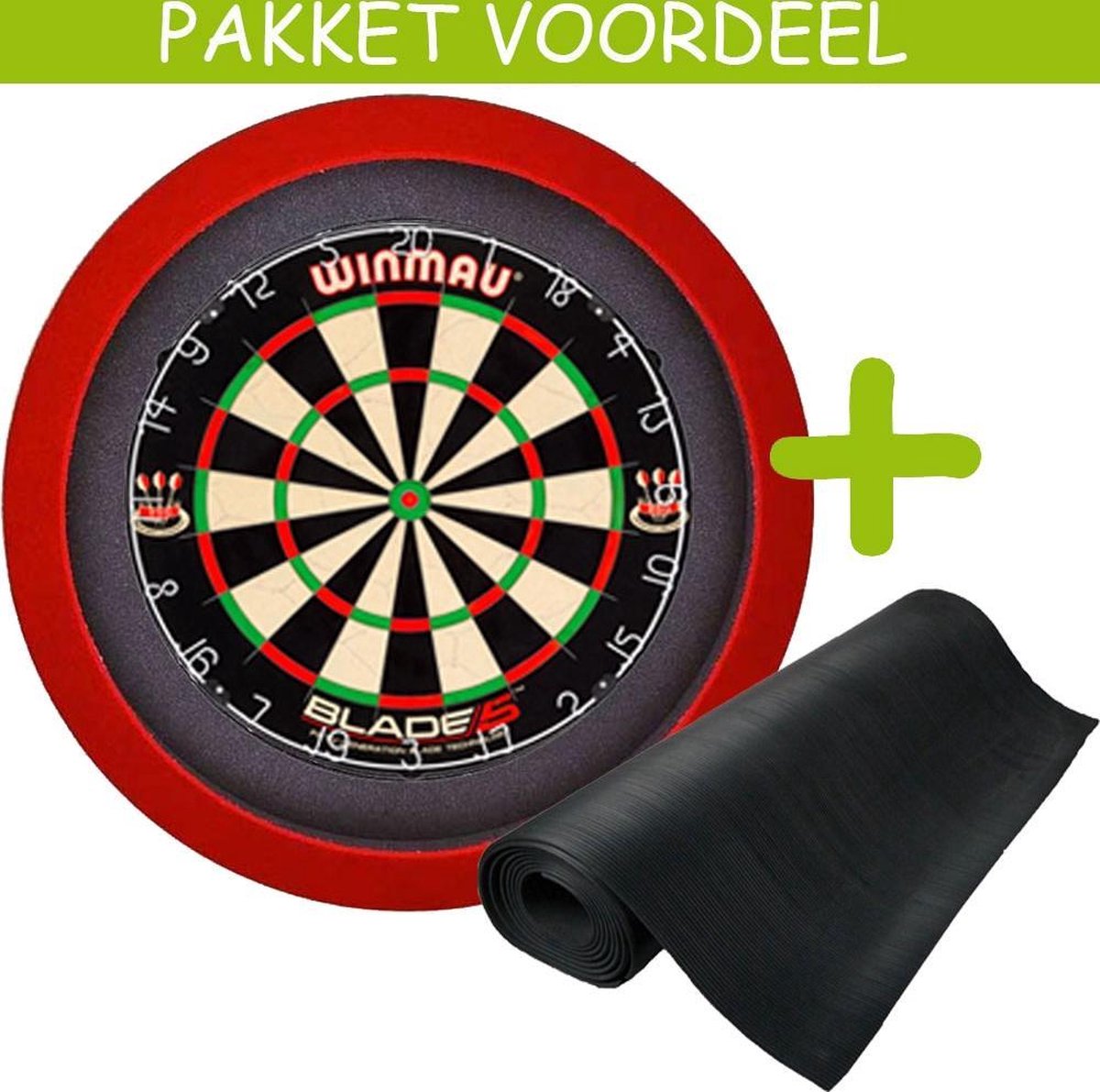 Dartbaan Basic - Blade 5-120 x 250 -Dartbordverlichting Basic - (Rood)