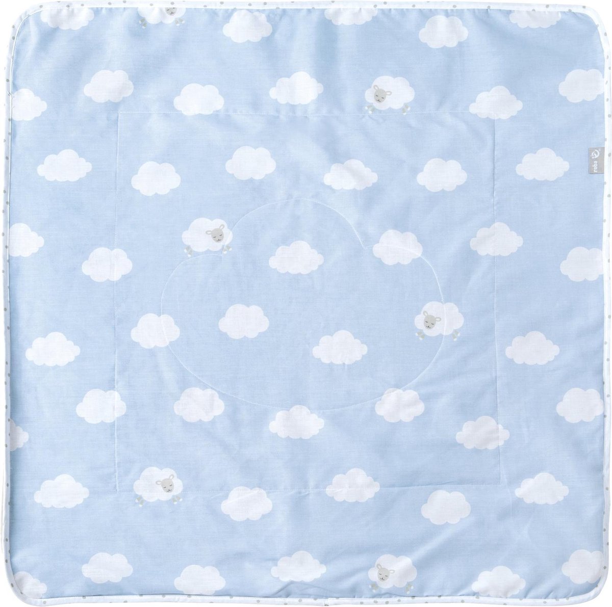 Roba Deken Small Cloud 80 X 80 Cm Katoen Blauw