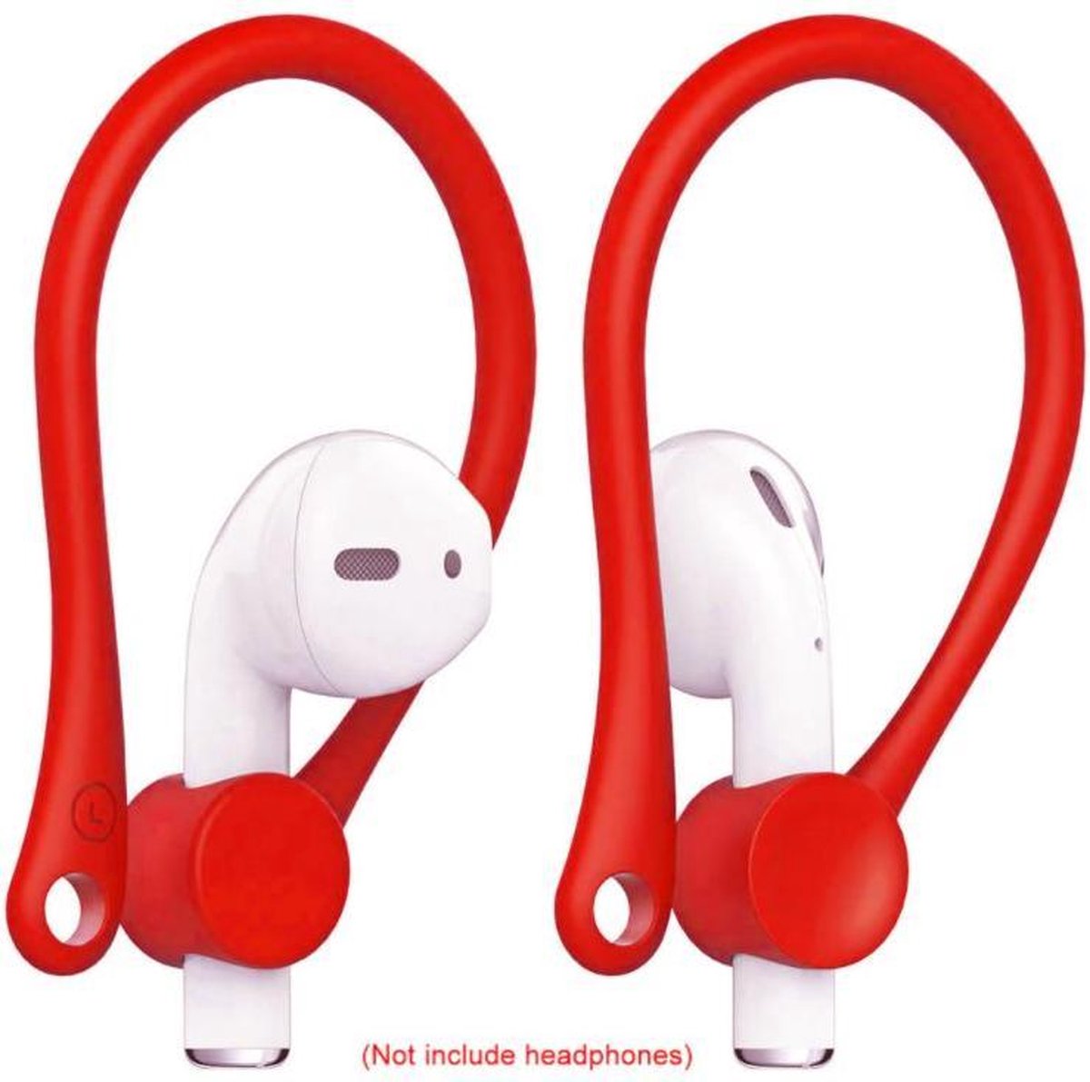 Earhooks - ROOD - oorhaken - oorhaakjes- airpods - Draadloze headset - oortjes - tegen verlies van - Alleen de earhooks geen oortjes