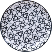 Tokyo Design Studio - Nippon Black Dessertbord - Strepen - 16x2cm